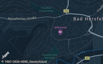 Heizung Map of Bad Hersfeld
