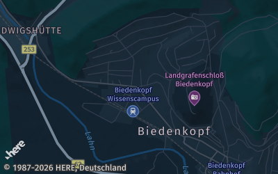Heizung Map of Biedenkopf