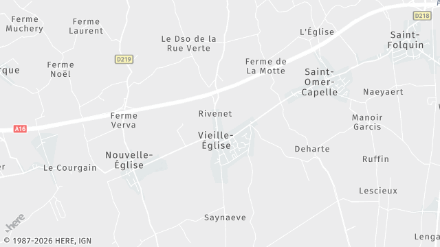 Carte de la zone d'intervention à Vieille-Église
