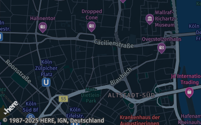 Heizung Map of Köln