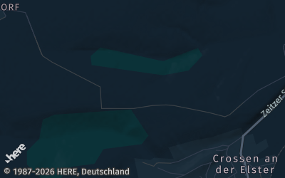 Heizung Map of Crossen an der Elster