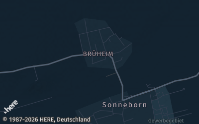 Heizung Map of Sonneborn bei Gotha