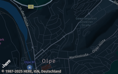 Heizung Map of Olpe