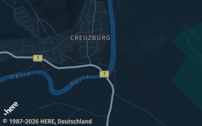 Heizung Map of Creuzburg