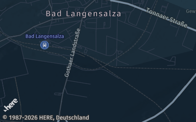 Heizung Map of Bad Langensalza