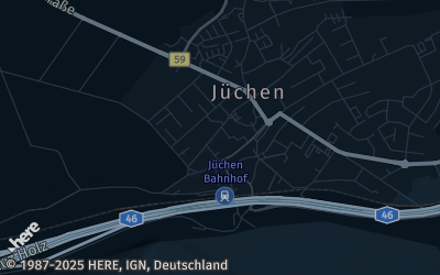 Heizung Map of Jüchen