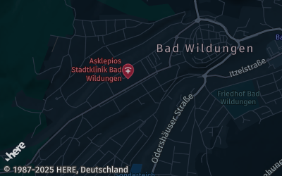 Heizung Map of Bad Wildungen