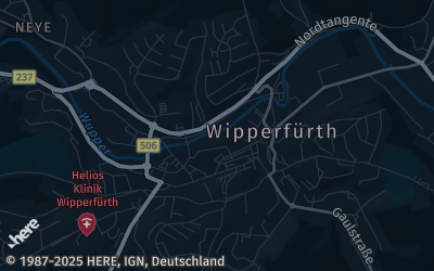 Heizung Map of Wipperfürth