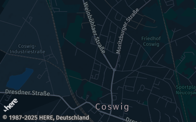 Heizung Map of Coswig bei Dresden