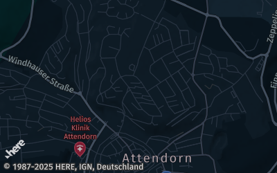 Heizung Map of Attendorn