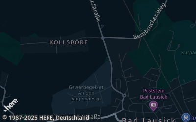 Heizung Map of Bad Lausick