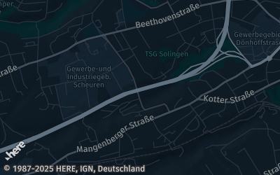 Heizung Map of Solingen