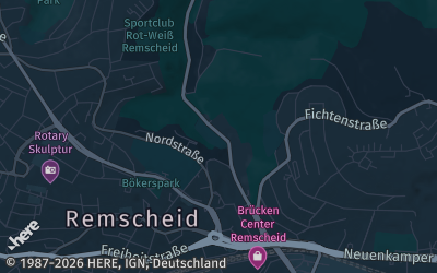 Heizung Map of Remscheid