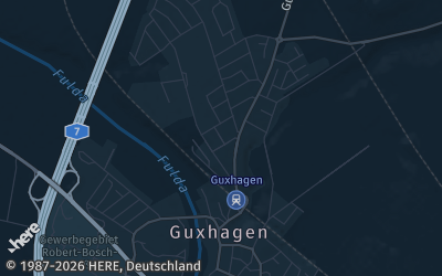 Heizung Map of Guxhagen
