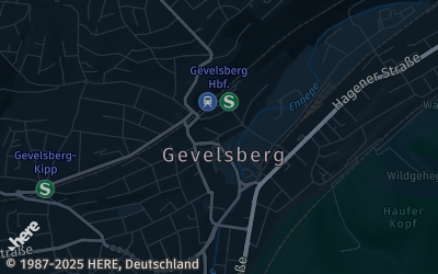 Heizung Map of Gevelsberg