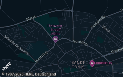 Heizung Map of Tönisvorst