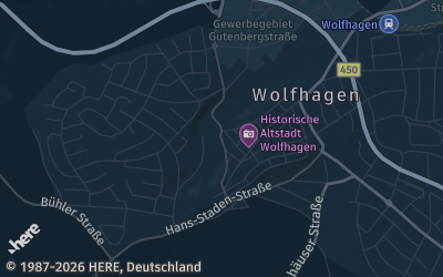 Heizung Map of Wolfhagen