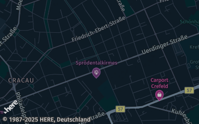 Heizung Map of Krefeld