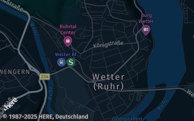 Heizung Map of Wetter an der Ruhr