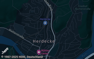Heizung Map of Herdecke an der Ruhr