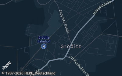 Heizung Map of Gröditz bei Riesa
