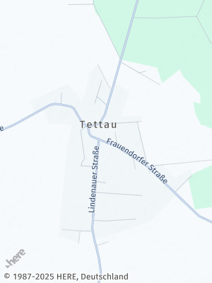 Here Map of Tettau bei Ruhland