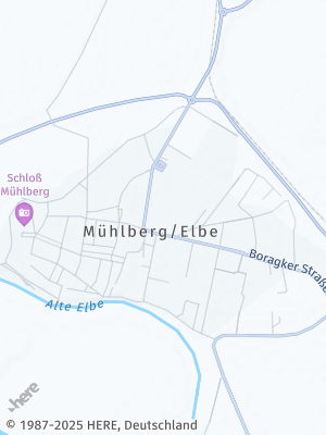 Here Map of Mühlberg / Elbe