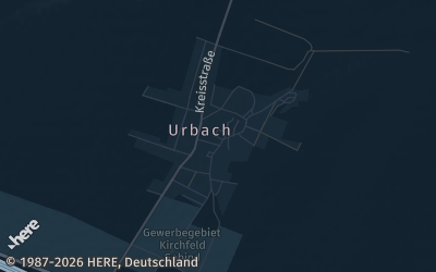 Heizung Map of Urbach bei Nordhausen