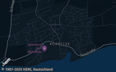 Heizung Map of Möhnesee