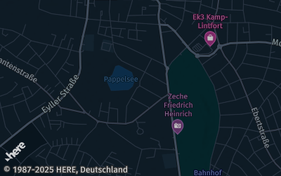 Heizung Map of Kamp-Lintfort
