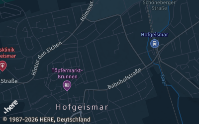 Heizung Map of Hofgeismar