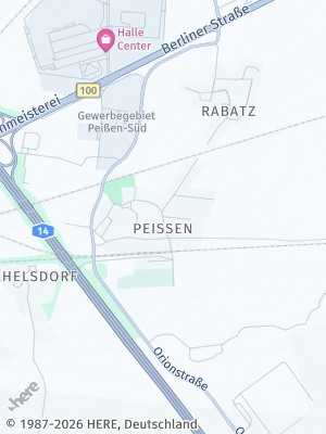 Here Map of Peißen bei Halle