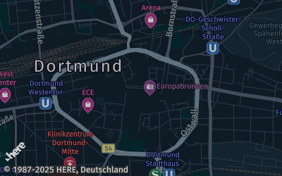Heizung Map of Dortmund