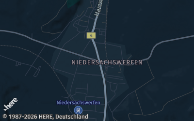 Heizung Map of Niedersachswerfen