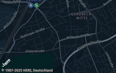 Heizung Map of Gladbeck