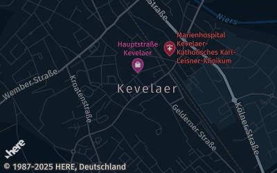 Heizung Map of Kevelaer