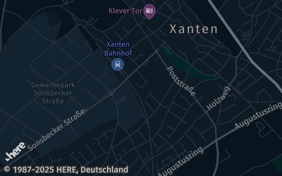 Heizung Map of Xanten