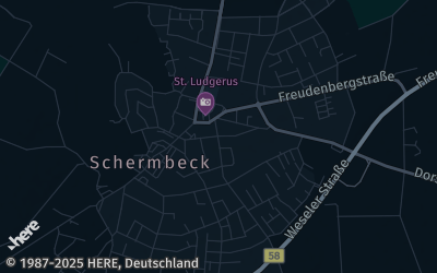 Heizung Map of Schermbeck