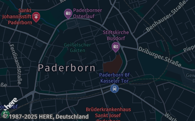 Heizung Map of Paderborn
