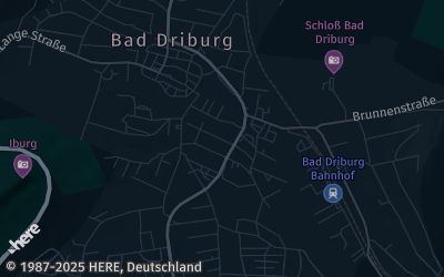 Heizung Map of Bad Driburg