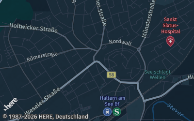 Heizung Map of Haltern am See