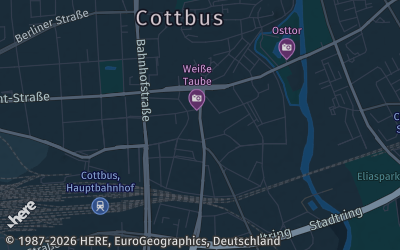 Heizung Map of Cottbus