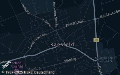 Heizung Map of Raesfeld