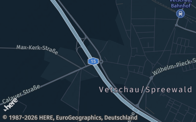 Heizung Map of Vetschau / Spreewald