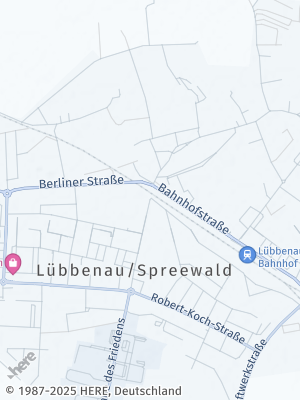 Here Map of Lübbenau / Spreewald