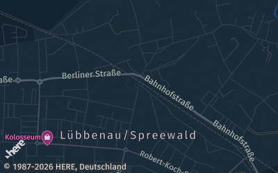 Heizung Map of Lübbenau / Spreewald