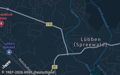 Heizung Map of Lübben