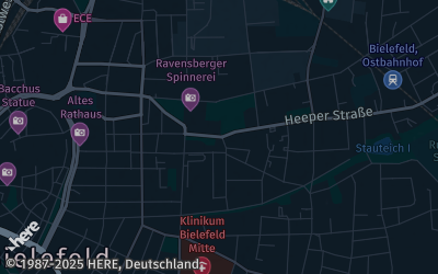 Heizung Map of Bielefeld