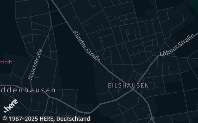 Heizung Map of Hiddenhausen