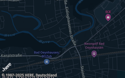 Heizung Map of Bad Oeynhausen